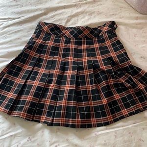 Plaid school girl skirt
